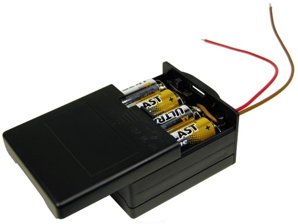 BK-6049 - 8AA Covered Battery Holder with 6" Wire Leads
