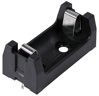 815-0931 - 1/2AA Battery Holder w/ PC Pins