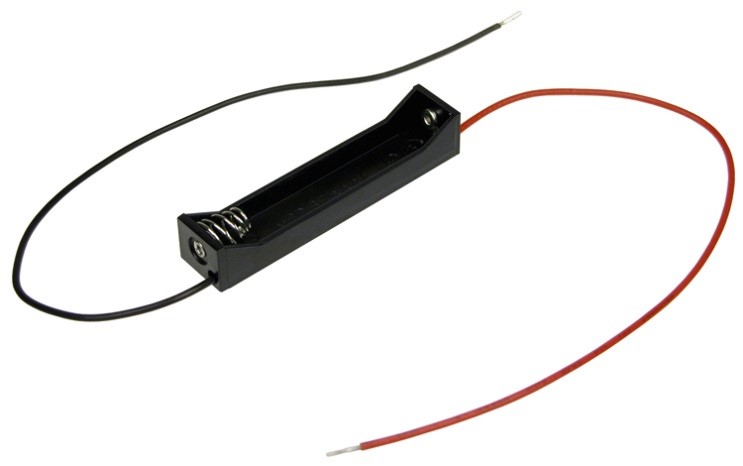 BE-AAAA-W - Single AAAA battery holder w/ 6" wire lead