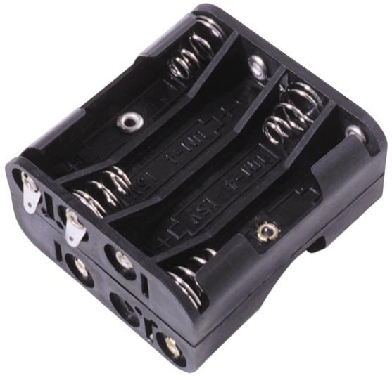 BH28AAAL - 8 AAA battery cell holder w/ Solder Lugs.